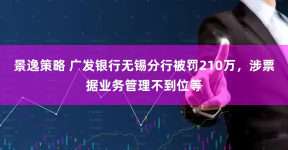 景逸策略 广发银行无锡分行被罚210万，涉票据业务管理不到位等